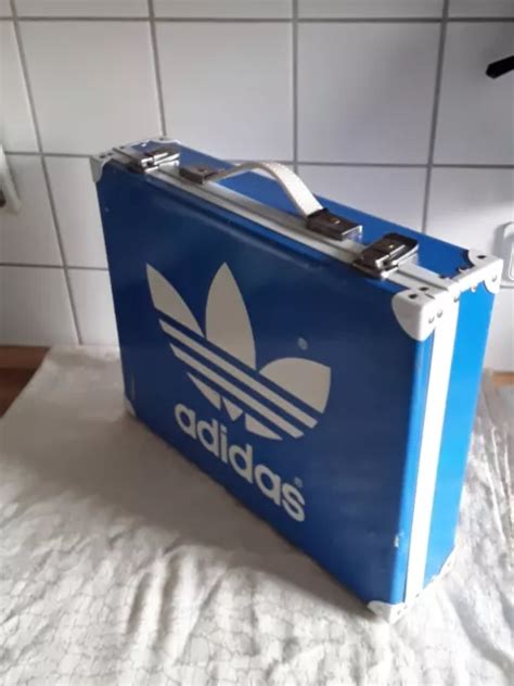 adidas koffer 70er blau weiß|Adidas Retro Vintage Koffer Aktenkoffer 1970/1980er Jahre.